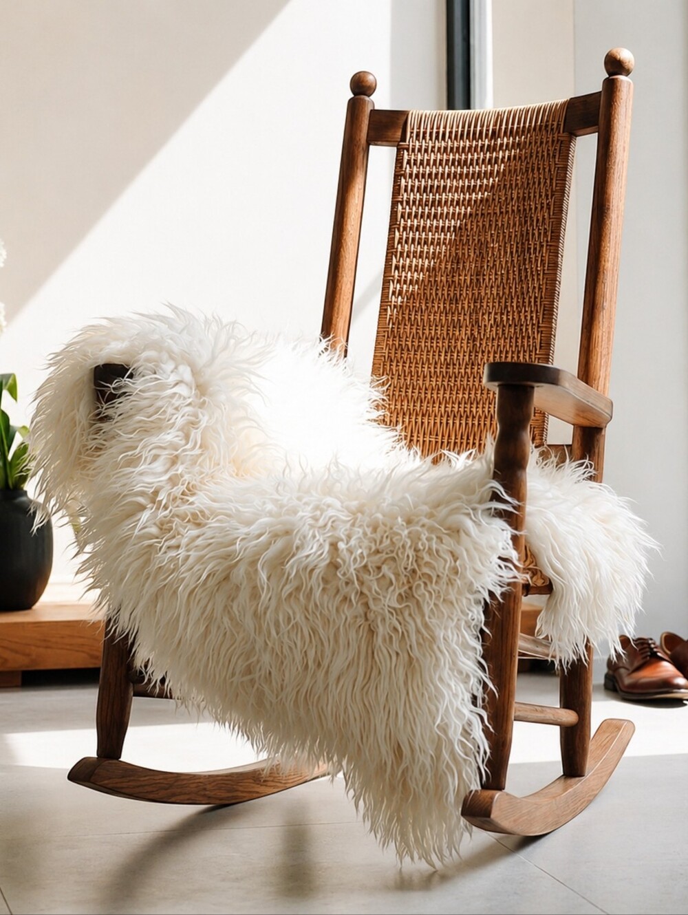 Curly Natural Icelandic Lambskin